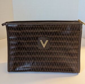 MARIO VALENTINO V Mark Clutch PVC Leather - Brown